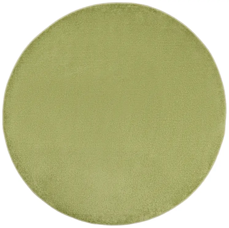 8' X 8' Green Round Indoor Outdoor Area Rug