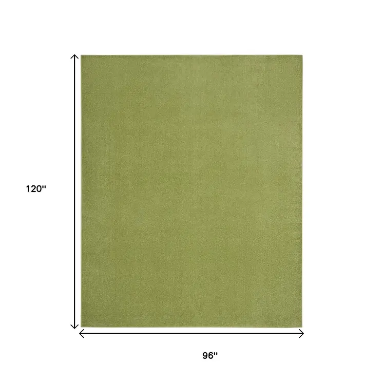 8' X 10' Green Indoor Outdoor Area Rug