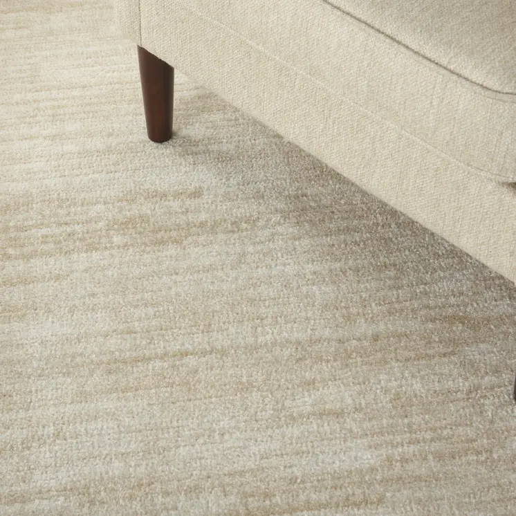 6' X 9' Beige And Ivory Indoor Outdoor Area Rug