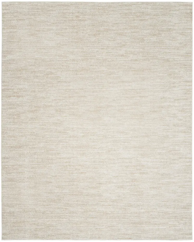 7' X 10' Beige And Ivory Indoor Outdoor Area Rug