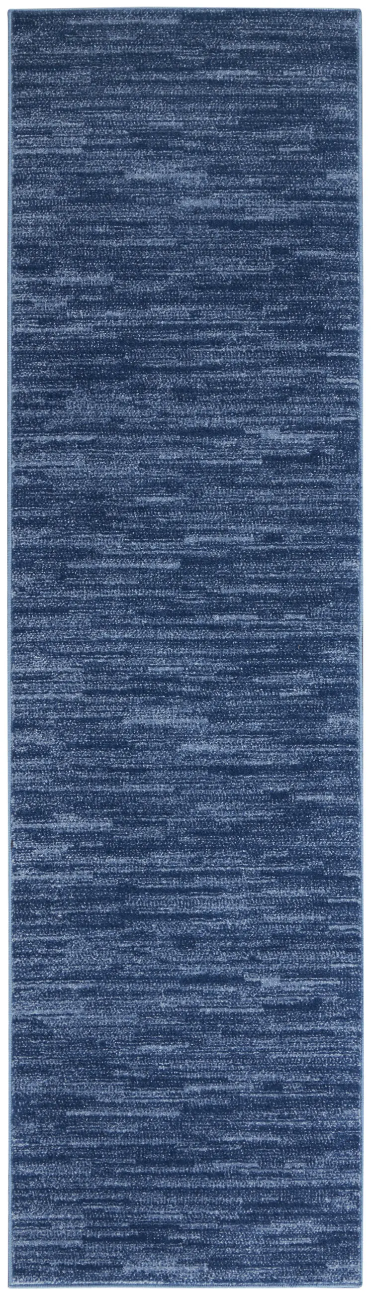 6' Navy Blue Indoor Outdoor Runner Rug