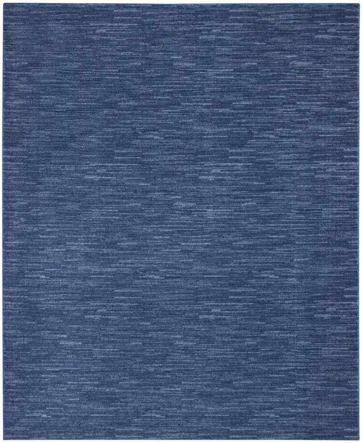 7' X 10' Blue Indoor Outdoor Area Rug