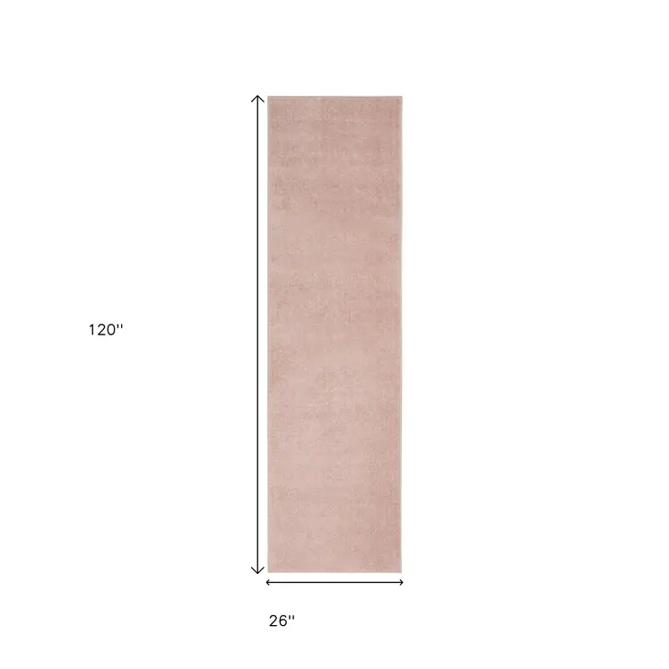 10' Pink Indoor Outdoor Runner Rug