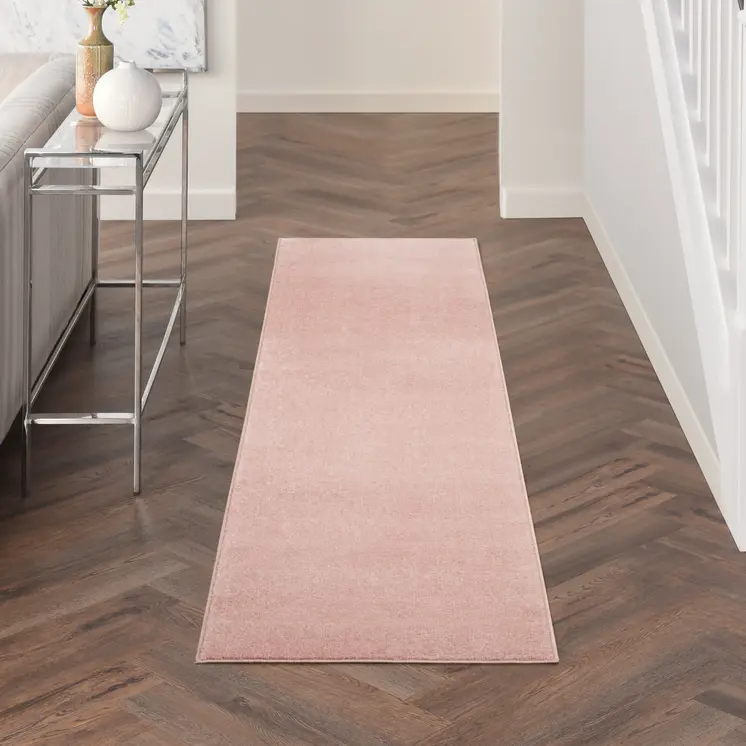 10' Pink Indoor Outdoor Runner Rug