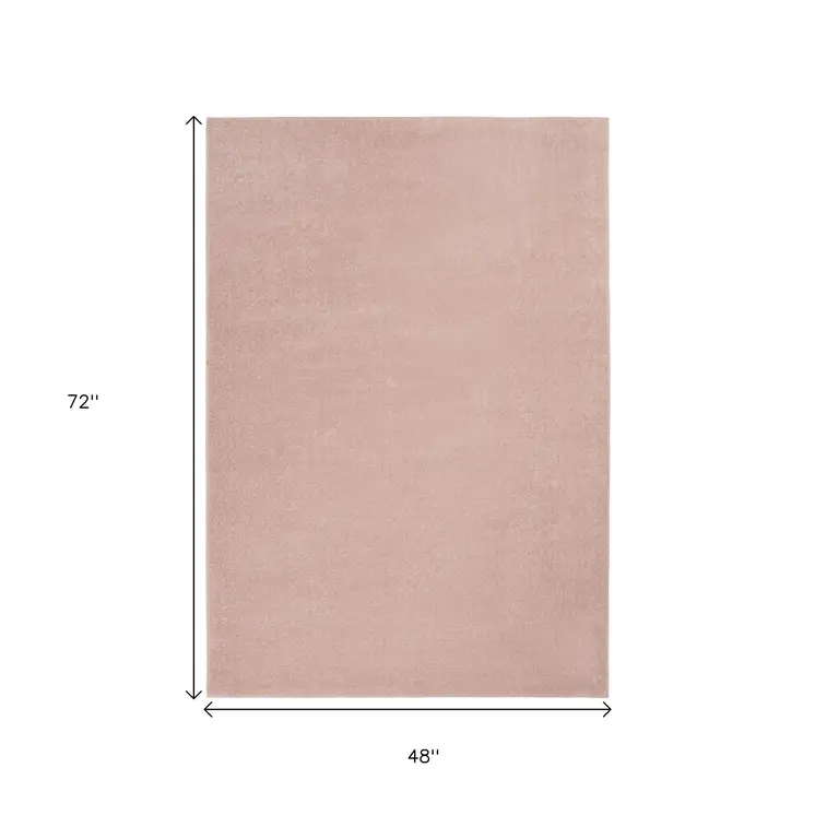 4' X 6' Pink Indoor Outdoor Area Rug
