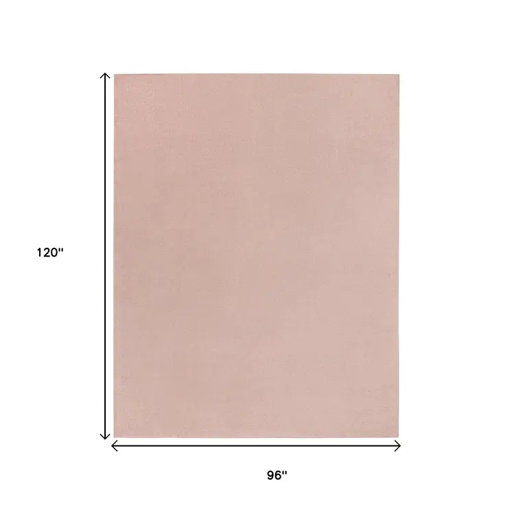 8' X 10' Pink Indoor Outdoor Area Rug
