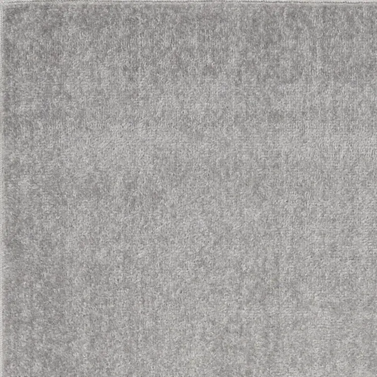 10' Gray Indoor Outdoor Runner Rug