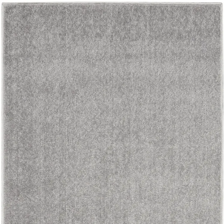 10' Gray Indoor Outdoor Runner Rug