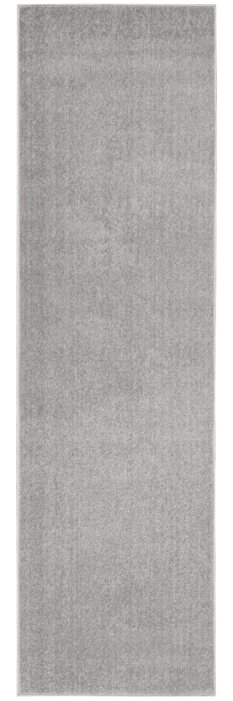 8' Gray Indoor Outdoor Runner Rug