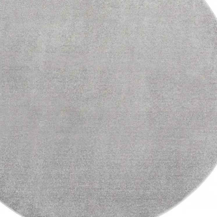 8' X 8' Gray Round Indoor Outdoor Area Rug