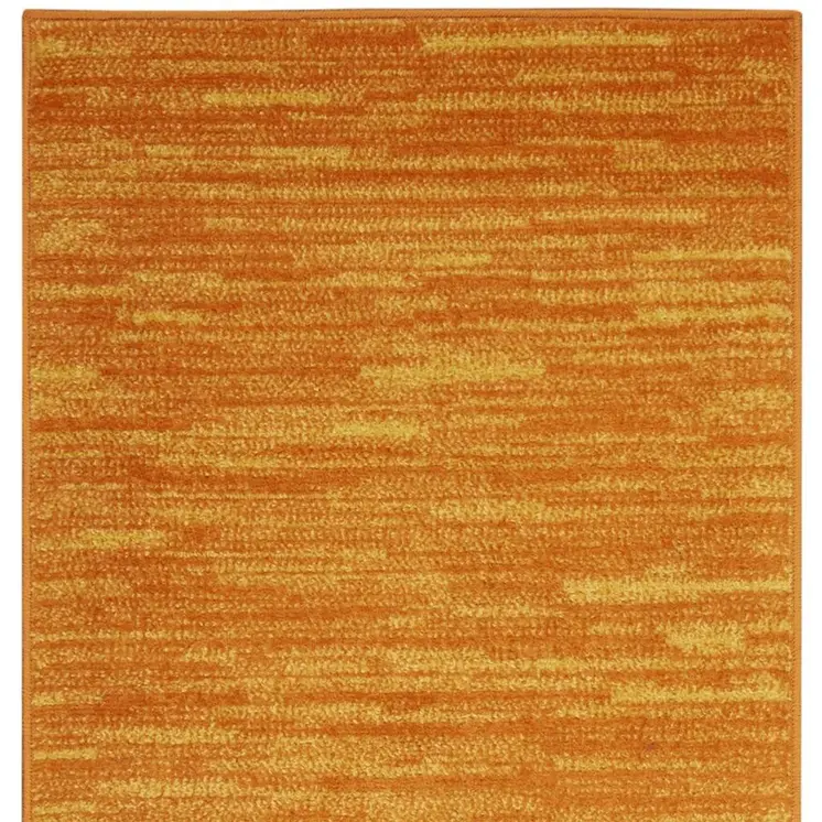 6' Orange Indoor Outdoor Runner Rug