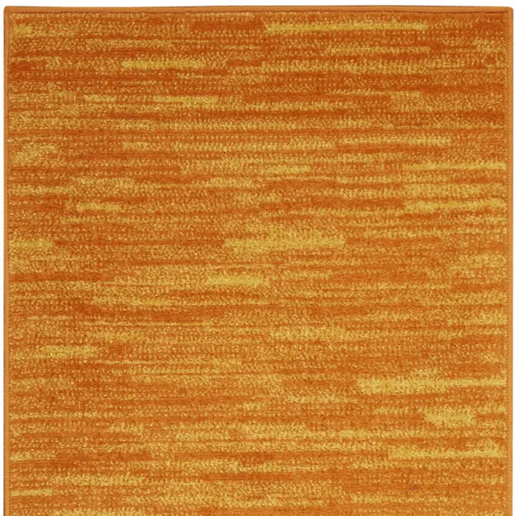 10' Orange Indoor Outdoor Runner Rug