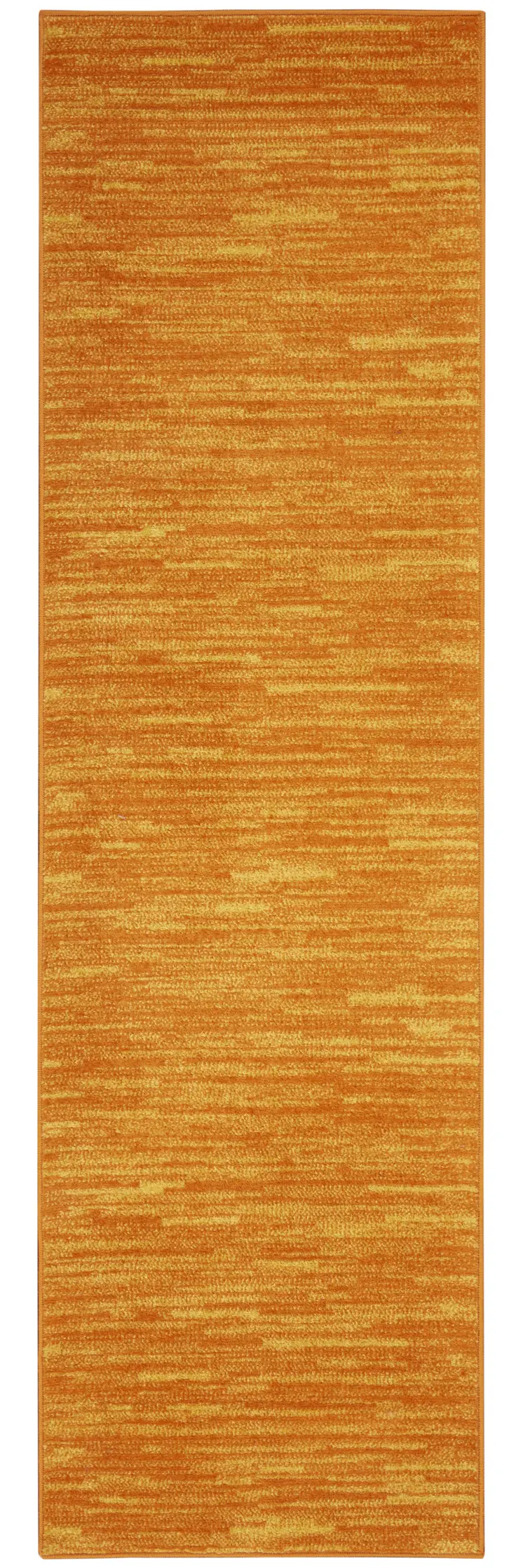 10' Orange Indoor Outdoor Runner Rug