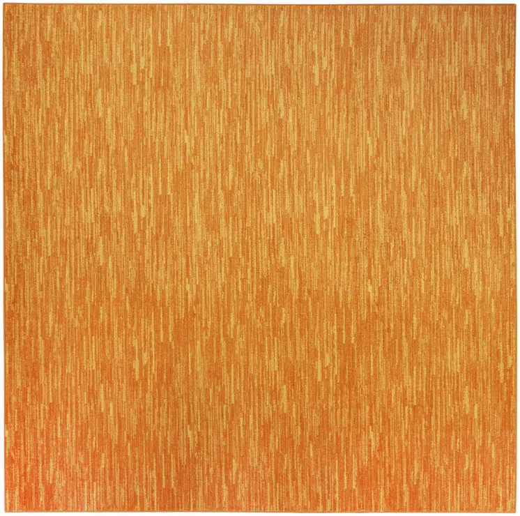 7' Orange Square Indoor Outdoor Area Rug