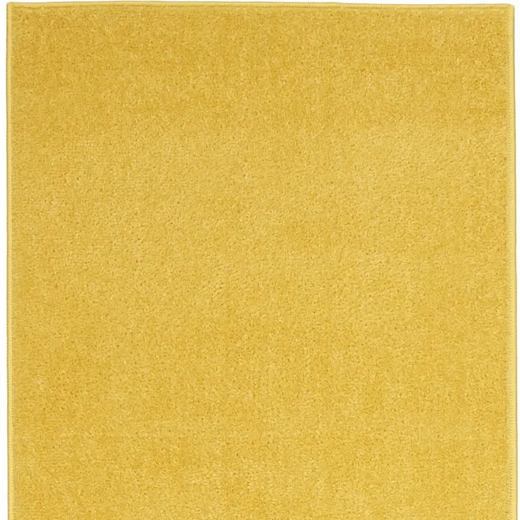 10' Yellow Indoor Outdoor Runner Rug