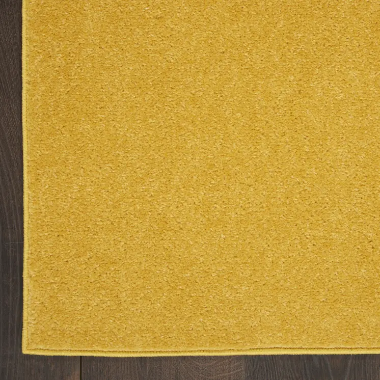 5' X 7' Yellow Indoor Outdoor Area Rug