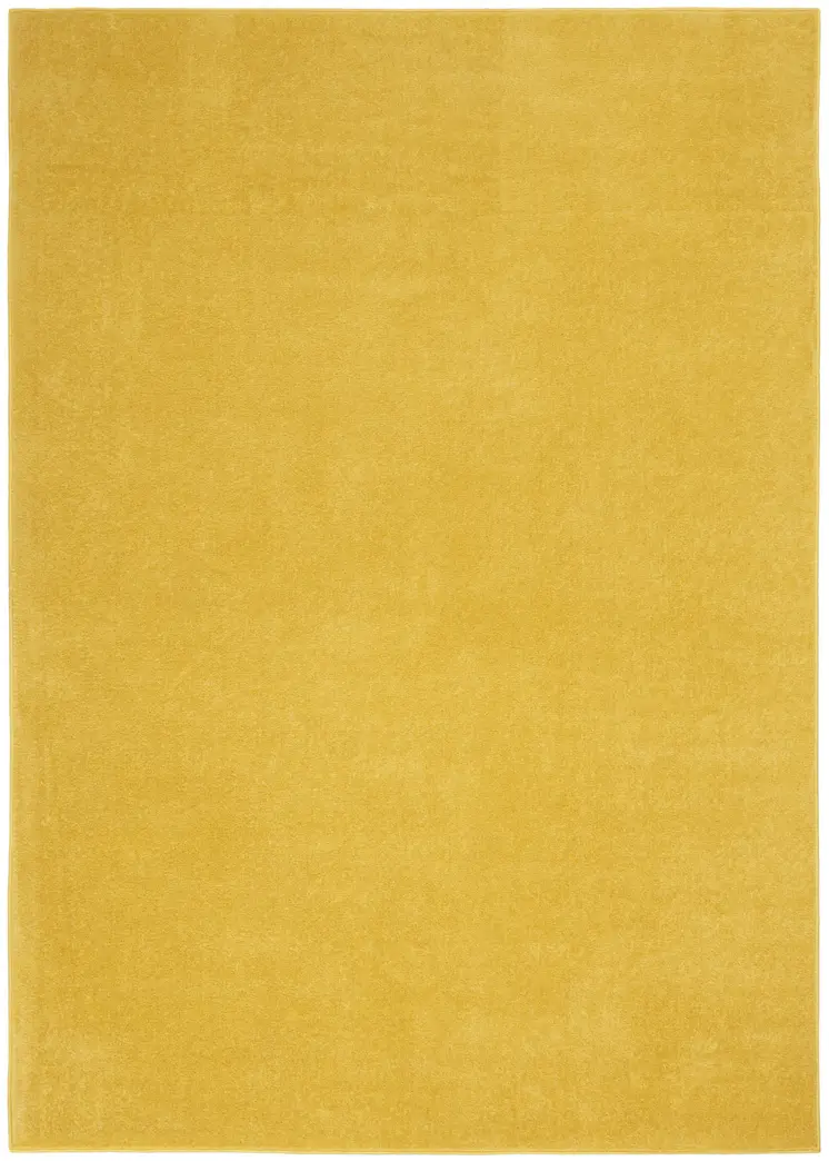 5' X 7' Yellow Indoor Outdoor Area Rug