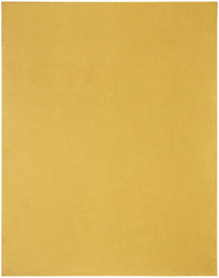 7' X 10' Yellow Indoor Outdoor Area Rug