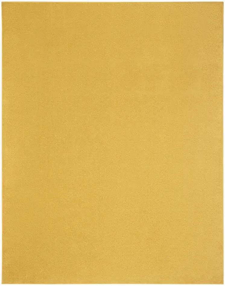 9' X 12' Yellow Indoor Outdoor Area Rug