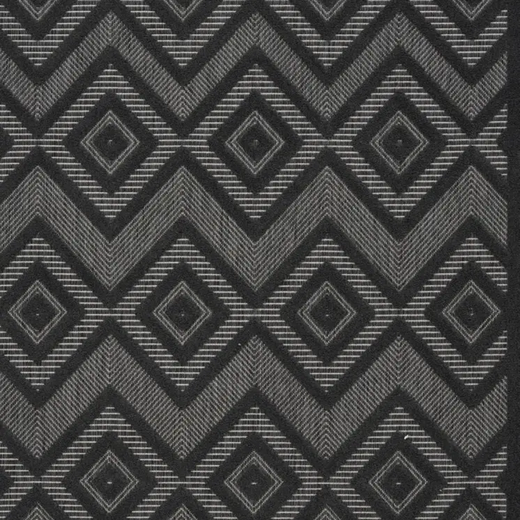 5' X 7' Charcoal Indoor Outdoor Area Rug