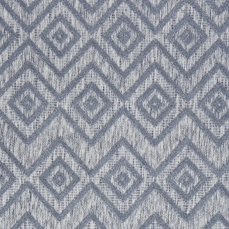 5' X 7' Denim Blue Indoor Outdoor Area Rug
