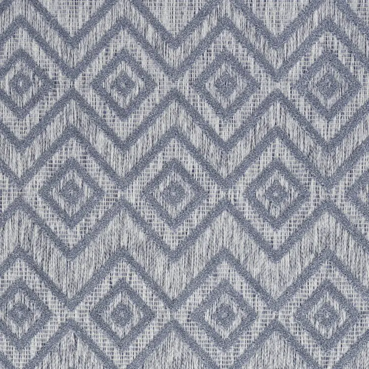 6' X 9' Denim Blue Indoor Outdoor Area Rug