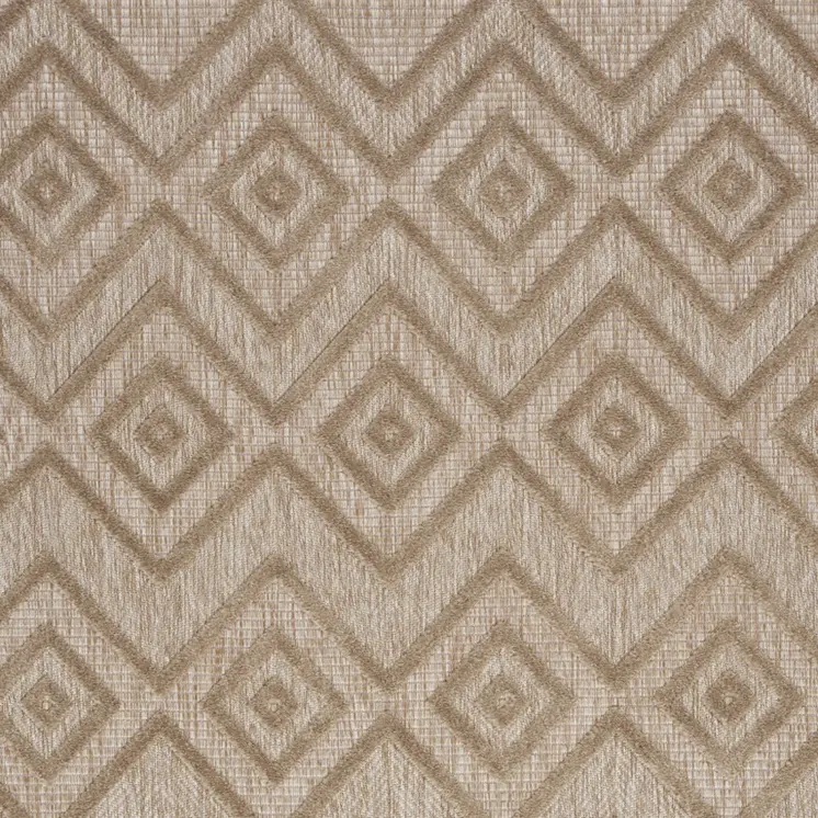 6' X 9' Beige Indoor Outdoor Area Rug