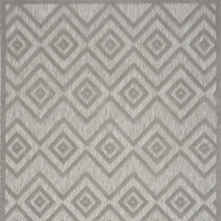 5' X 7' Gray Indoor Outdoor Area Rug