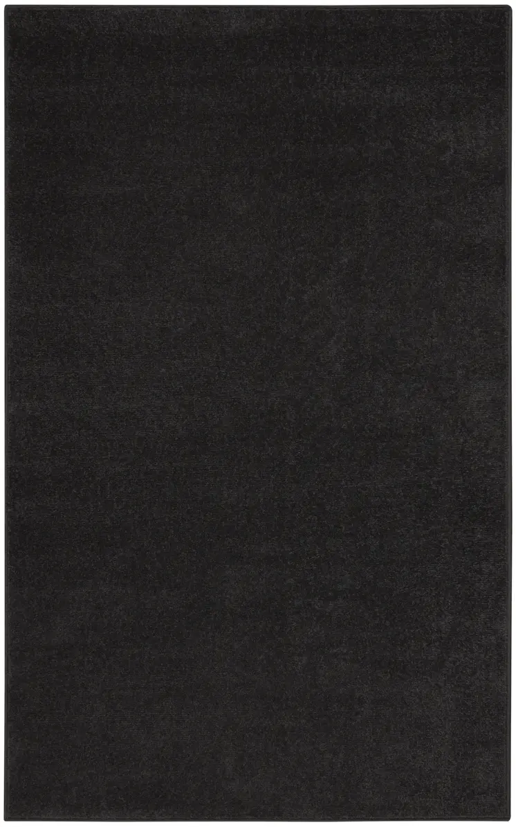 3' X 5' Black Stain Resistant Indoor Outdoor Area Rug