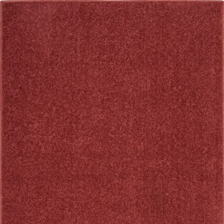 2' X 4' Brick Red Indoor Outdoor Runner Rug