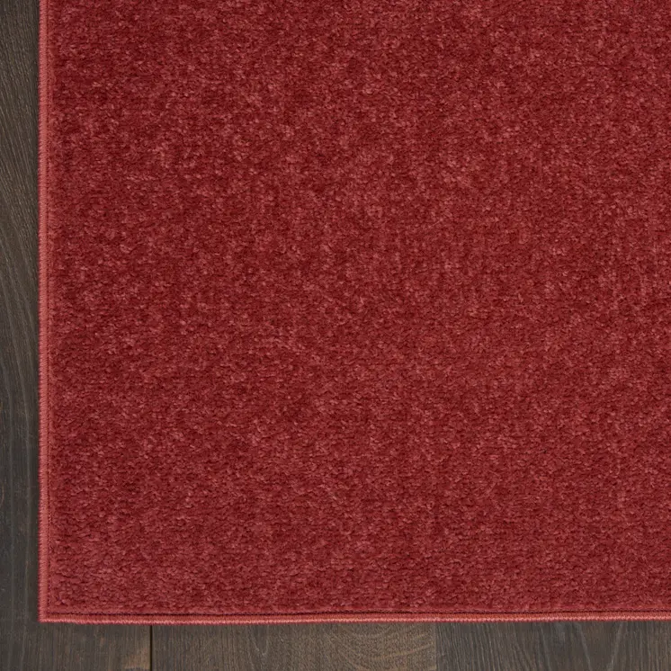 2' X 4' Brick Red Indoor Outdoor Runner Rug