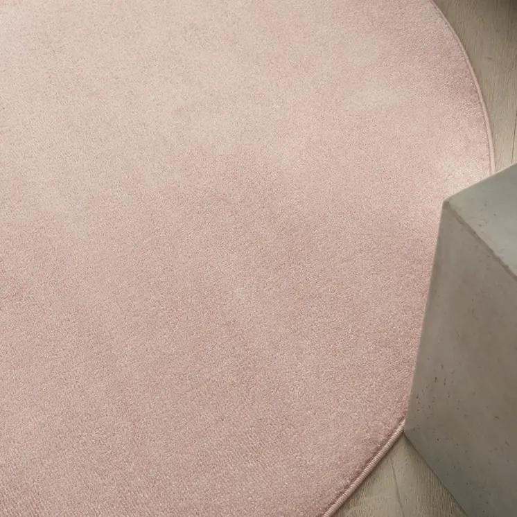 6' X 6' Pink Round Indoor Outdoor Area Rug