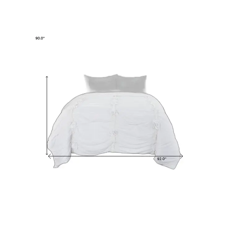 White Floral Queen Quilt