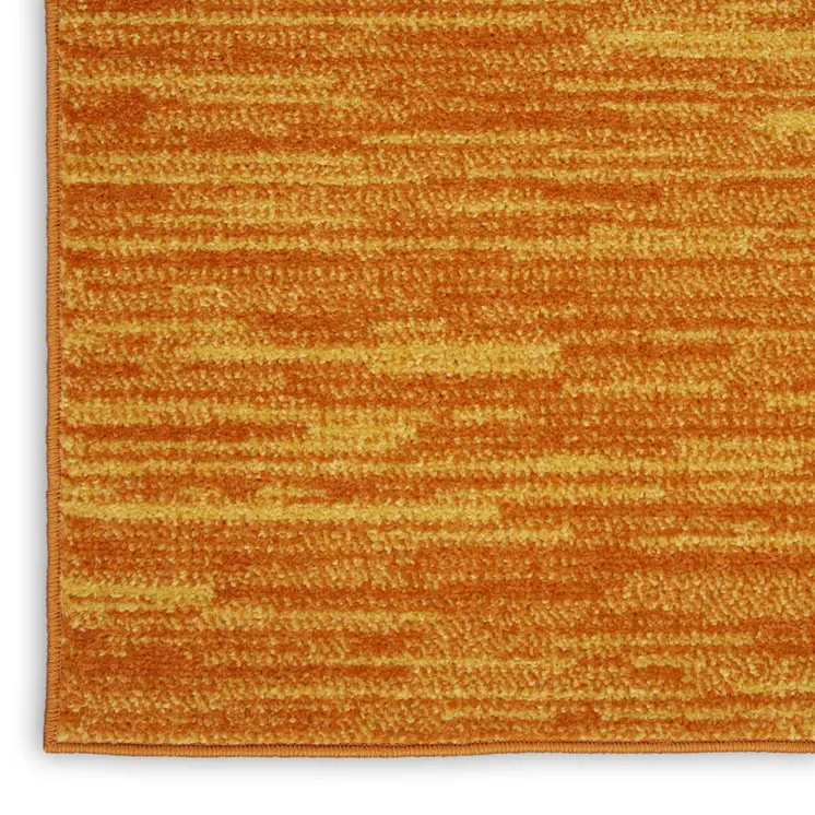 2' X 4' Orange Indoor Outdoor Runner Rug