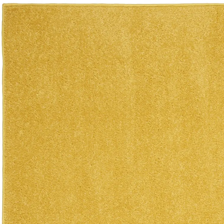 2' X 4' Yellow Indoor Outdoor Runner Rug