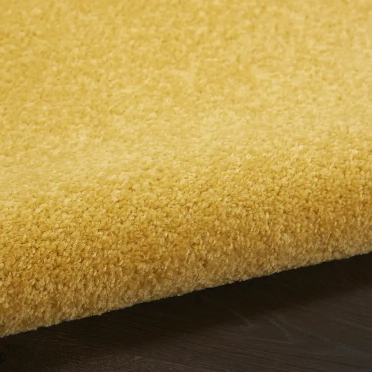 5' X 5' Yellow Square Indoor Outdoor Area Rug