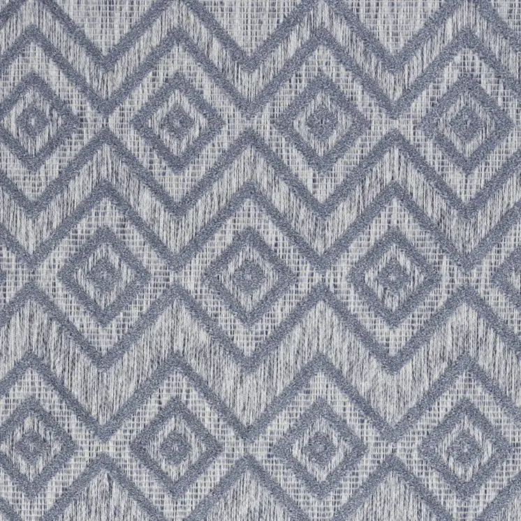 4' X 6' Denim Blue Indoor Outdoor Area Rug