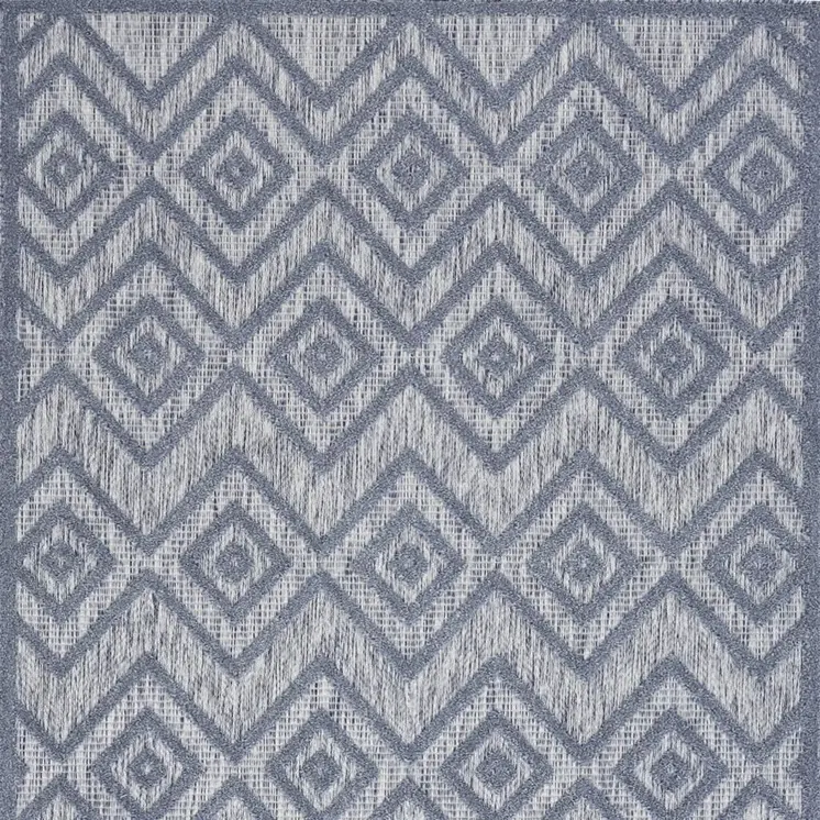 4' X 6' Denim Blue Indoor Outdoor Area Rug