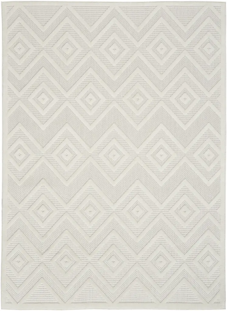 4' X 6' Ivory Indoor Outdoor Area Rug