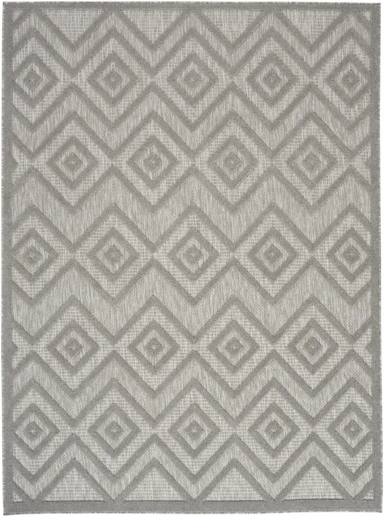4' X 6' Gray Indoor Outdoor Area Rug