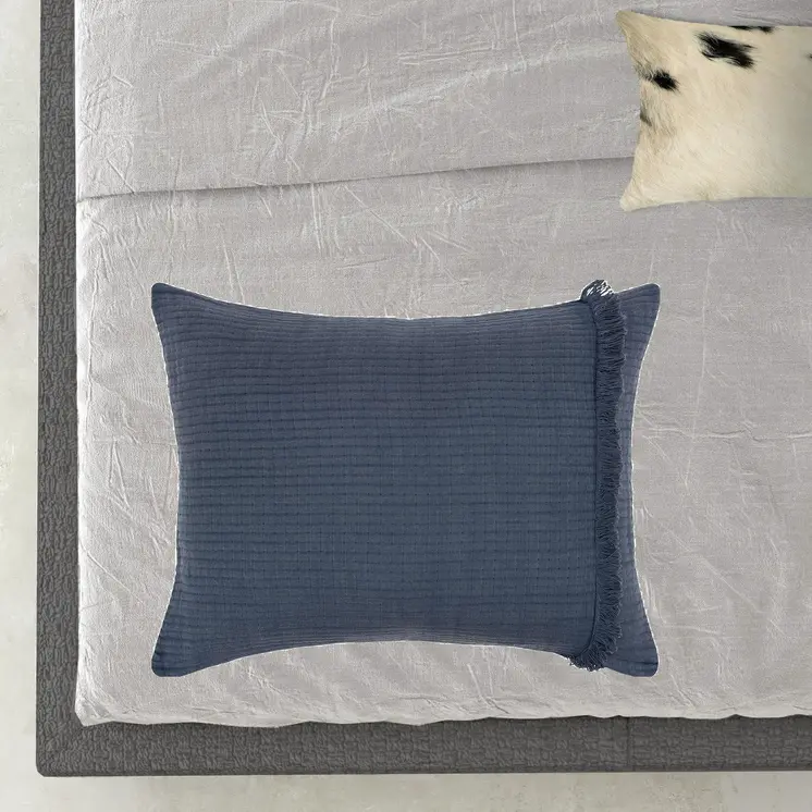 Indigo Checkered King Quilt