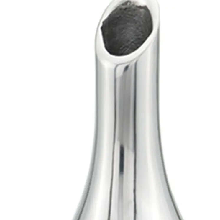 16" Silver Bud Aluminum Table Vase