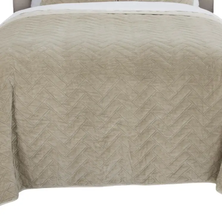 Gray Geometric King Quilt