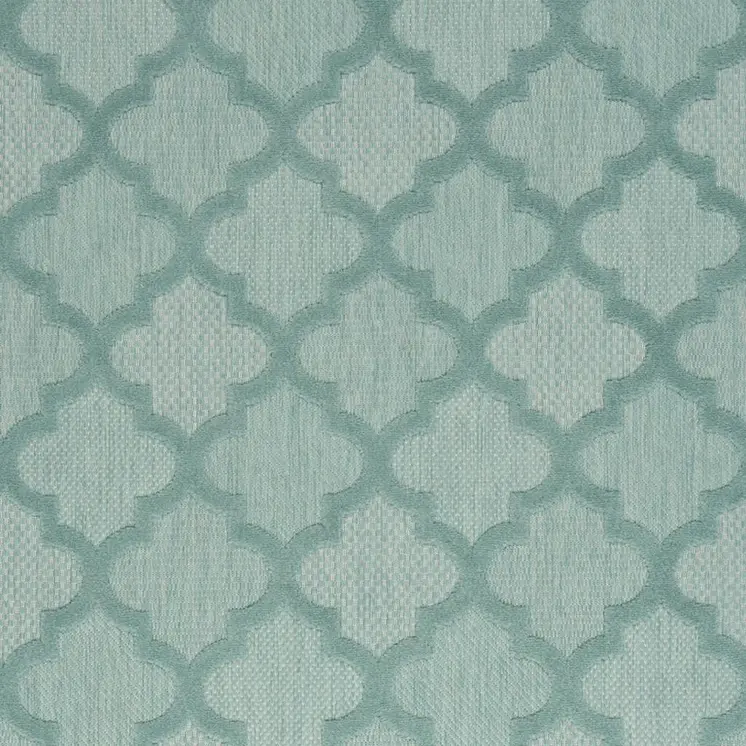 4' X 6' Aqua Indoor Outdoor Area Rug