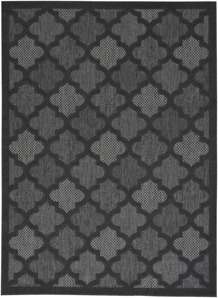 4' X 6' Charcoal Indoor Outdoor Area Rug