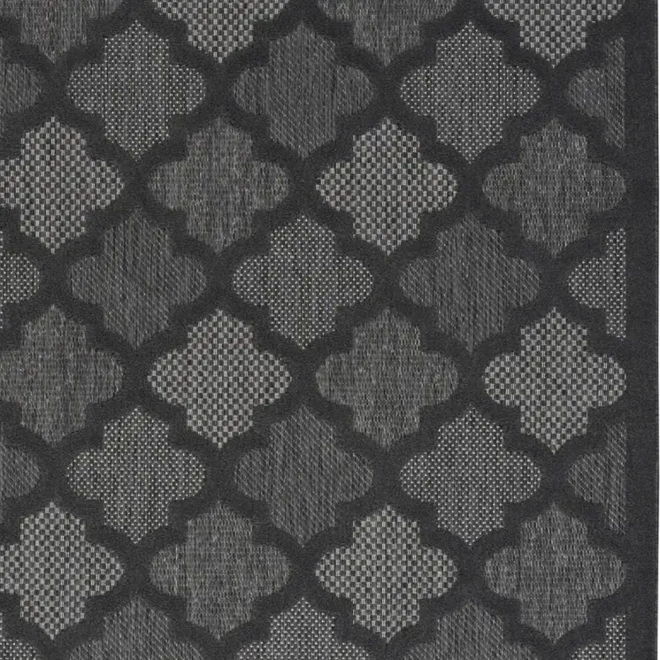 4' X 6' Charcoal Indoor Outdoor Area Rug