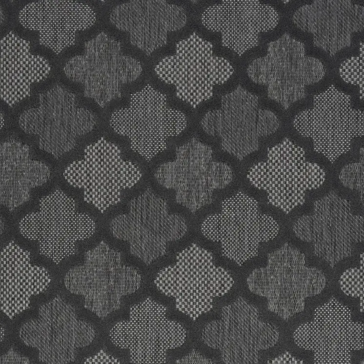 5' X 7' Charcoal Indoor Outdoor Area Rug