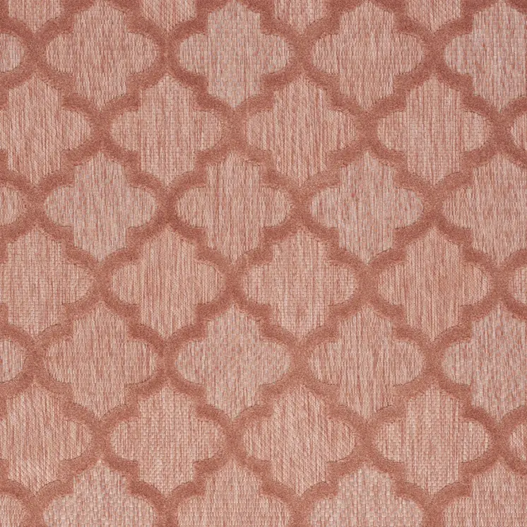 5' X 7' Coral Indoor Outdoor Area Rug