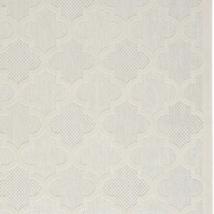 4' X 6' Ivory Indoor Outdoor Area Rug