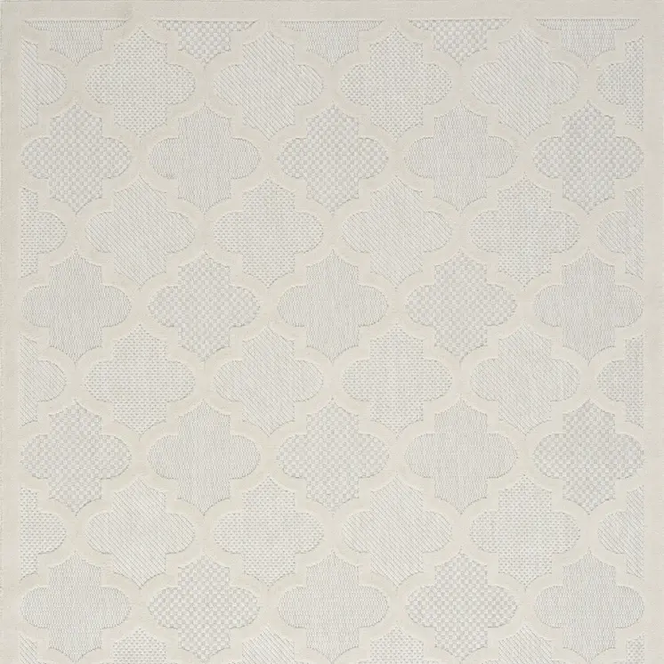 4' X 6' Ivory Indoor Outdoor Area Rug